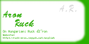 aron ruck business card